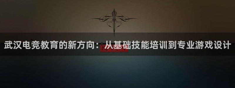 火狐电竞在线入口官网：武汉电竞教育的新方向：从基础技能培训到专业游戏设计